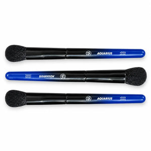 AQUARIUS (Zodiac Line) Dual-Ended Blending Brush - Black/Blue Handle - 068