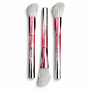 bh cosmetics Dual-Ended Contour/Highlight Brush "2" - Pink Ombre Handle - 080