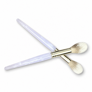 Tapered Blush/Highlight Brush - Marbled Lavender Handle Gold Ferrule - 091