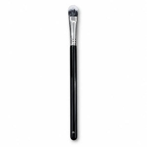 Beauty Creations 9 Oval Concealer/Shadow Brush - Black Handle Silver Ferrule - 114