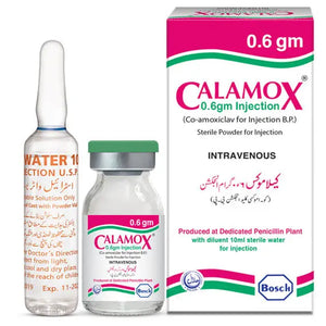 Calamox IV Injection 0.6G – Amoxicillin & Clavulanic Acid for Bacterial Infections