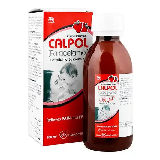 Calpol Paediatric Suspension 100ml – Paracetamol for Pain & Fever