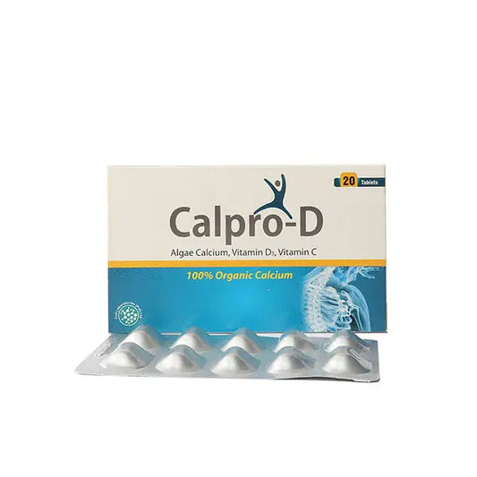 Calpro D Tablet – Calcium with Vitamin D3 for Bone Strength and Calcium Deficiency