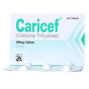 Caricef 200mg Tablets – Cefixime for Bacterial Throat, Lung, and Urinary Infections