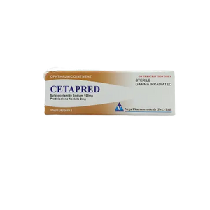 Cetapred Ointment 3.5gm – Antibiotic & Steroid Eye Ointment – Available in Pakistan