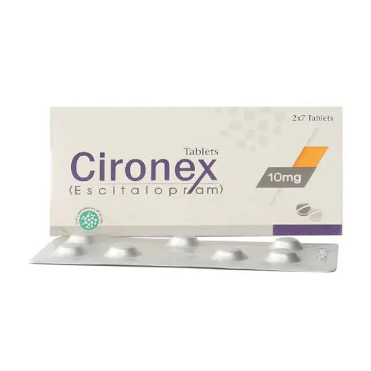 Cironex 10mg Tablet – Escitalopram SSRI Antidepressant (Prescription Required) – Available in Pakistan