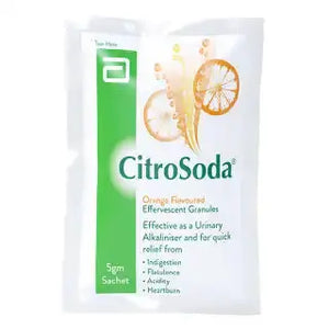 Citro Soda Powder Sachet Orange 5g – Alkaline Urine & Gastric Relief