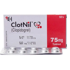 Clotnil Tablets 75mg – Clopidogrel for Stroke & Atherothrombotic Prevention