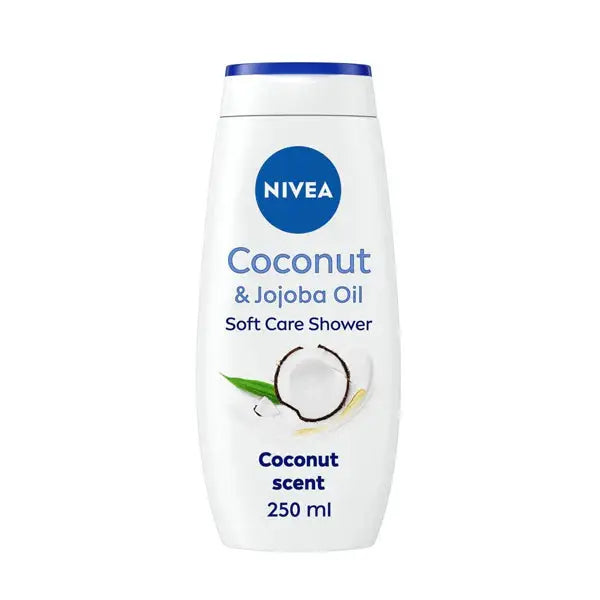 Nivea Coconut & Jojoba Oil Caring Shower Cream, For Soft Skin, 250ml