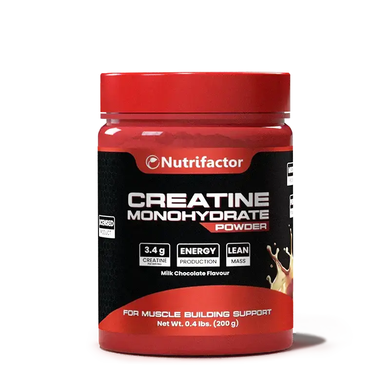 Creatine monohydrate powder tub for strength and workout performance
