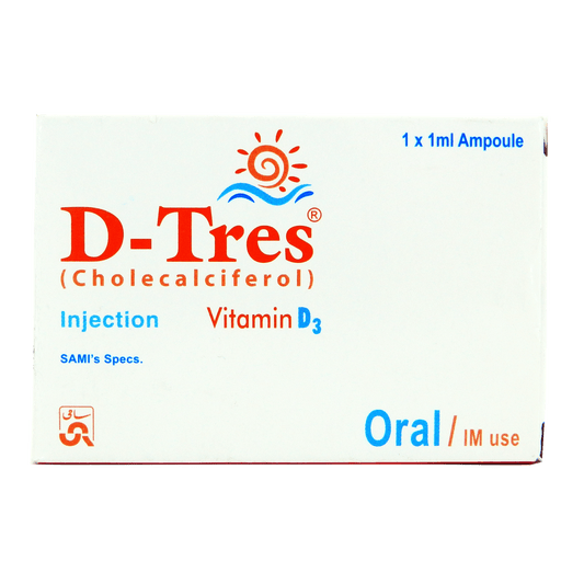 D-Tres Injection – Vitamin D3 for Bone Strength and Deficiency – Buy Online in Pakistan | Derma.pk