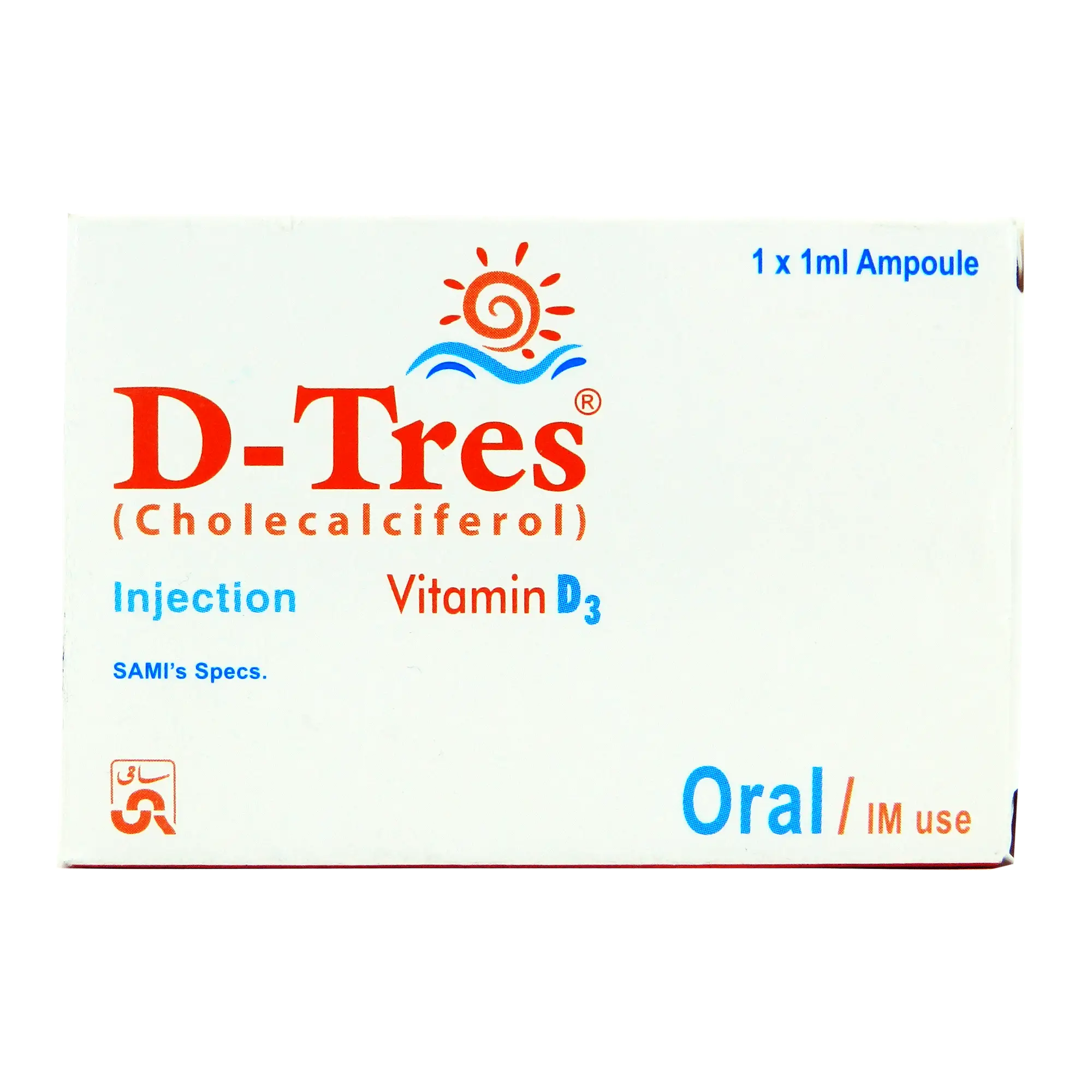 D-Tres Injection – Vitamin D3 (Cholecalciferol) for Bone Strength and Deficiency Treatment