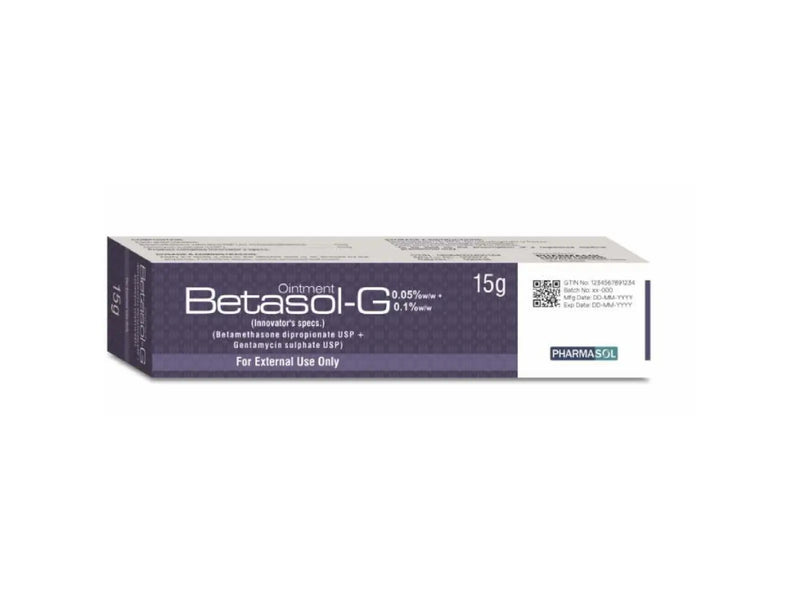 Betasol-G Ointment 0.5mg/1mg – Betamethasone Dipropionate & Gentamicin Sulphate for Skin Treatment