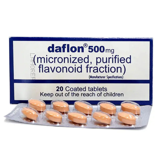 Daflon Tablets 500Mg for Varicose Veins & Hemorrhoid