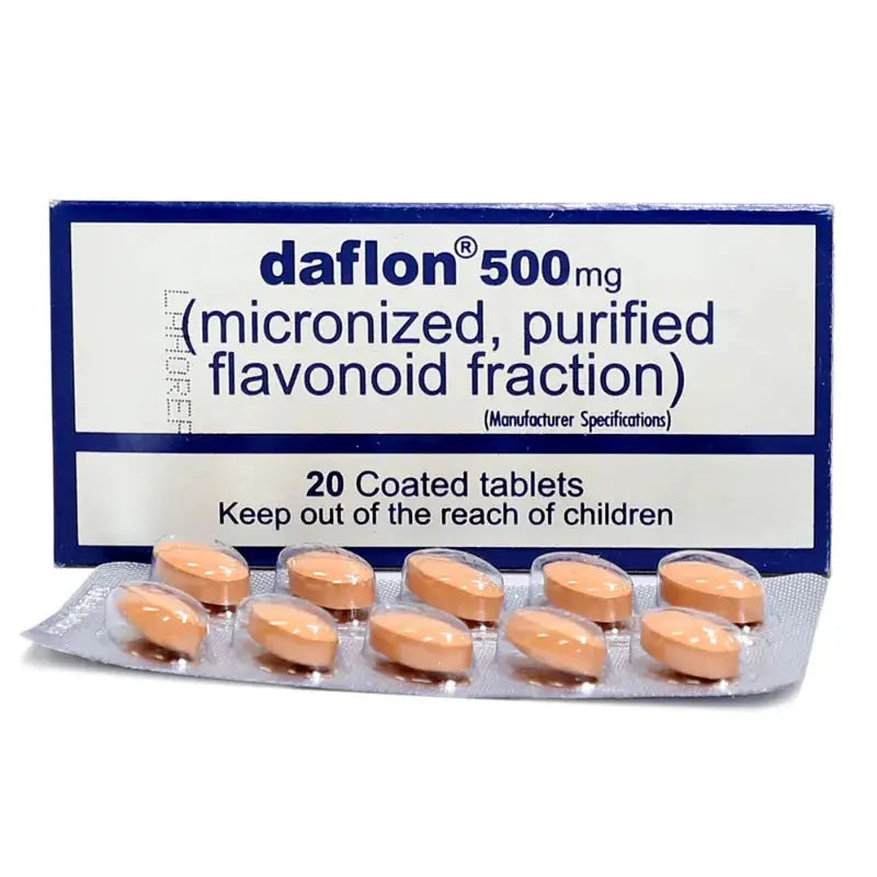 Daflon Tablets 500Mg for Varicose Veins & Hemorrhoid