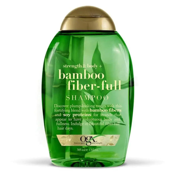 OGX STRENGTH & BODY BAMBOO FIBER SHAMPOO 