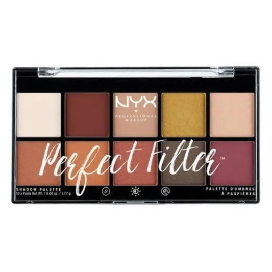 NYX 10-Color Eyeshadow Pallete Perfect Filter