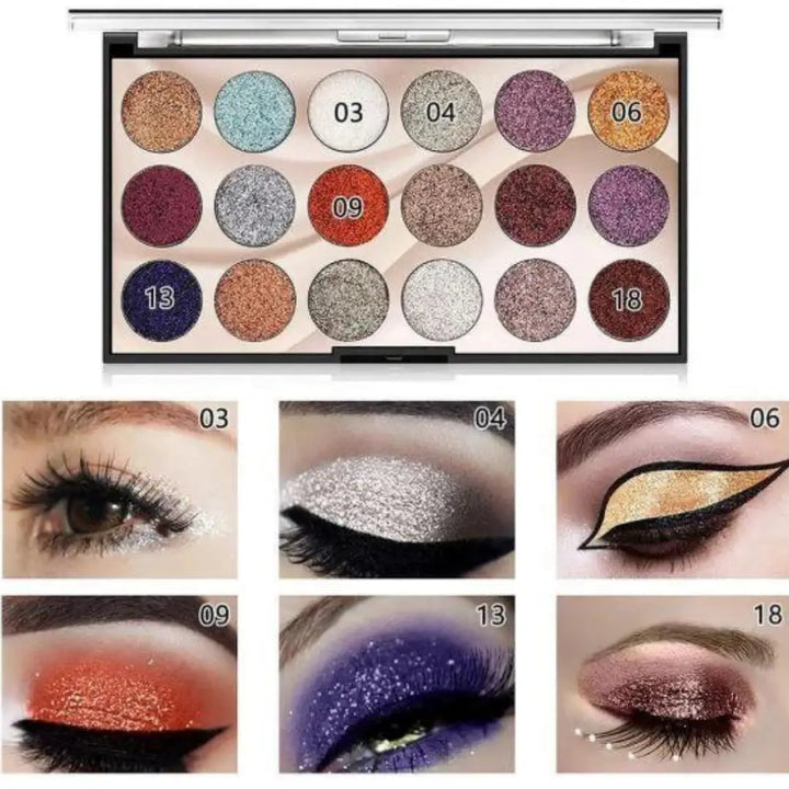 MISS ROSE 18 COLORS EYESHADOW PALETTE 01