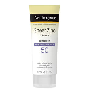 Neutrogena Sheer Zinc Facial Mineral Sunscreen SPF 50 59ml