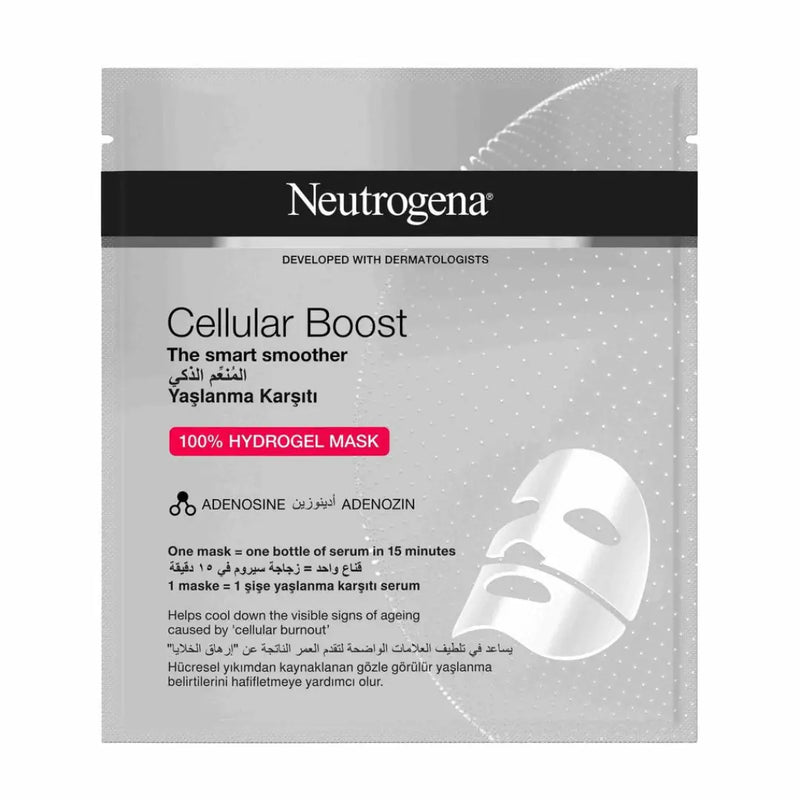 Neutrogena Cellular Boost Smoother 100% Hydrogel Facial Mask