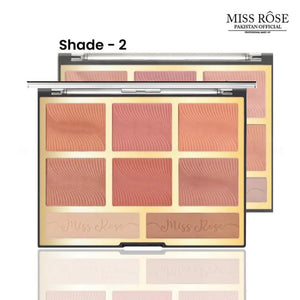 Miss Rose Blush Highlighter Bronze & Eyeshadow Palette 02