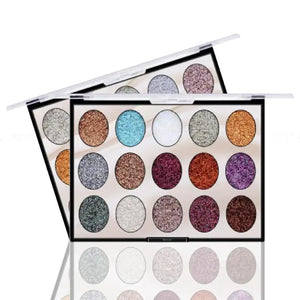 Miss Rose 15 Color Glitter Palette