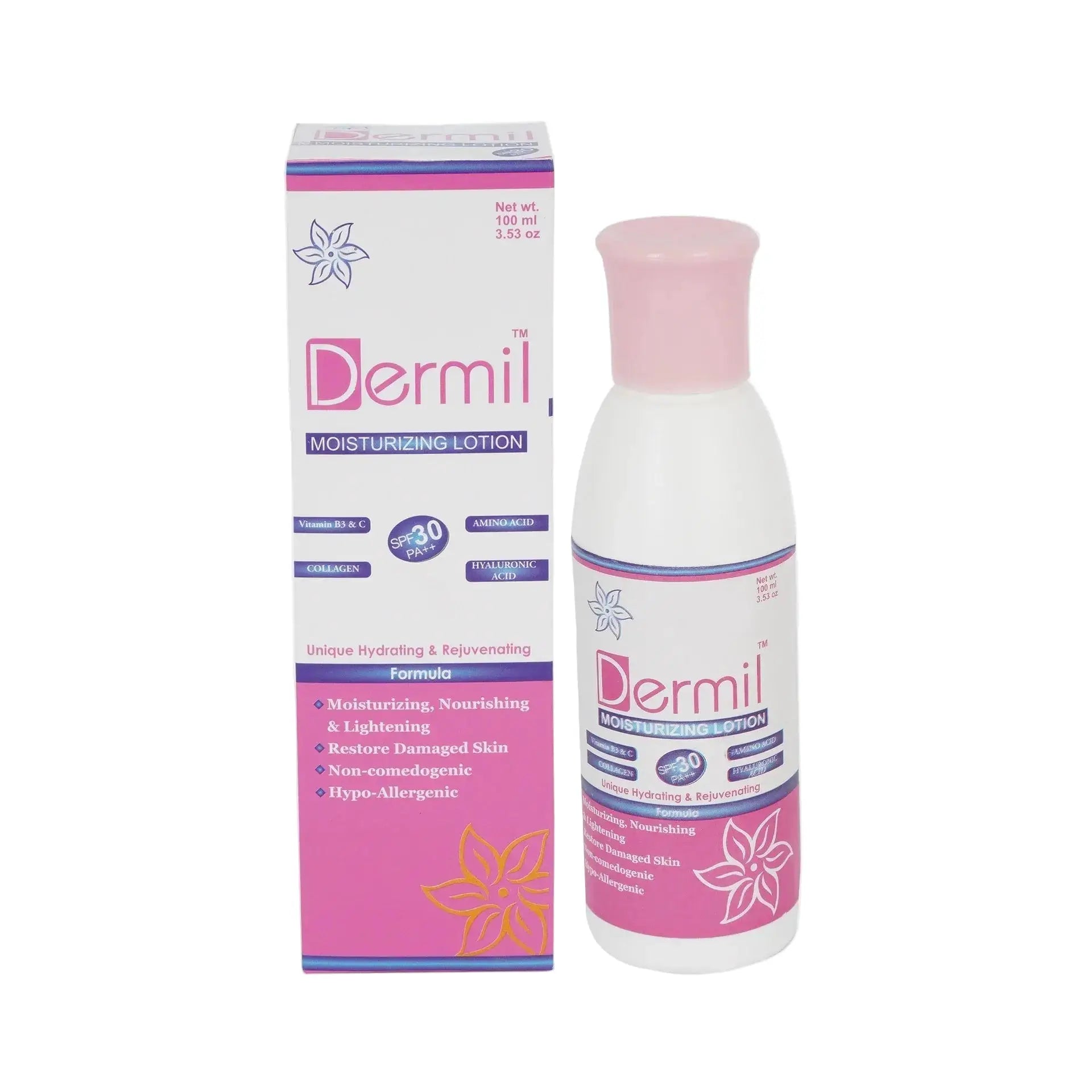 Dermsol Dermil Daily Hydration Moisturizing Lotion
