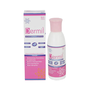 Dermil Moisturizing Lotion for daily hydration — lightweight non-greasy formula