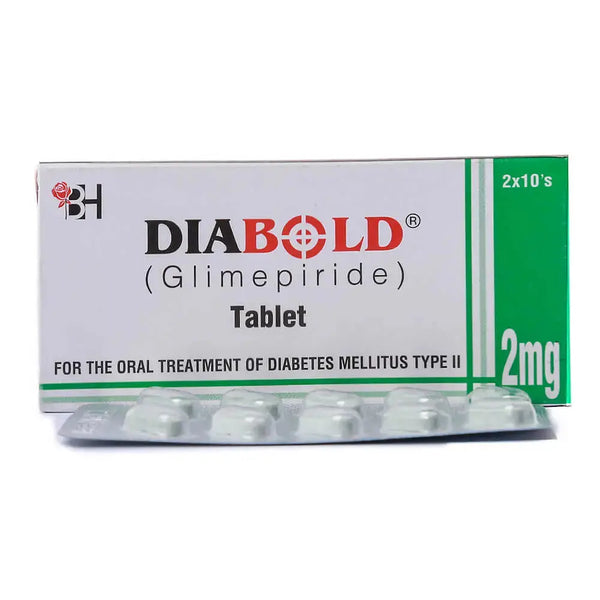 DIABOLD Tablet 2MG 20's (Glimepiride) barrett hodgson