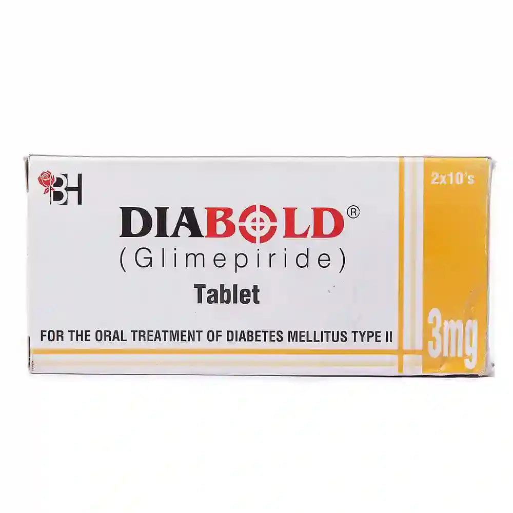 DIABOLD Tablet 3MG 20's (Glimepiride) barrett hodgson