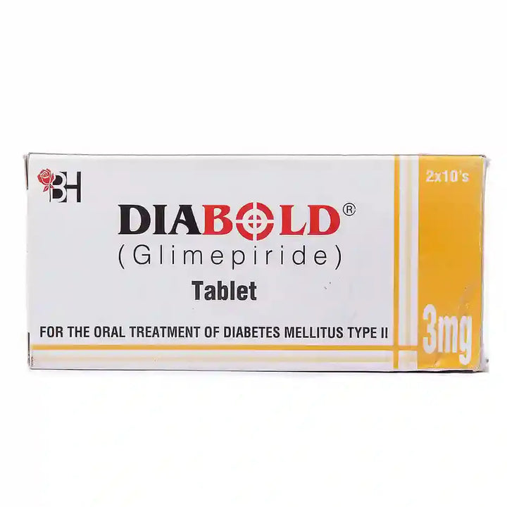 DIABOLD Tablet 3MG 20's (Glimepiride) barrett hodgson