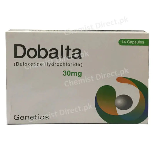 Dobalta 30mg Duloxetine capsules 14s SNRI for depression anxiety fibromyalgia Pakistan