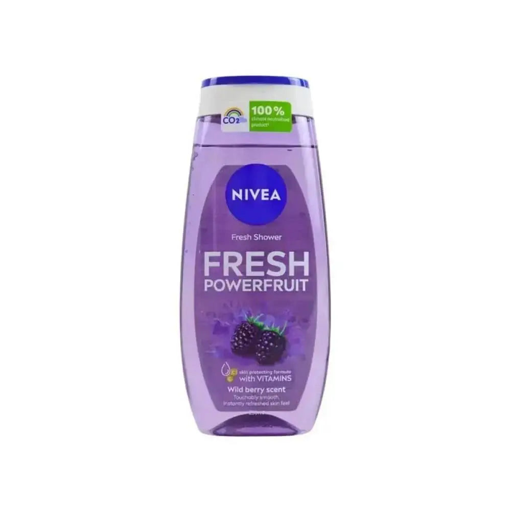 Nivea Shower Gel Fresh Powerfruit with Blueberry Scent – 250ml