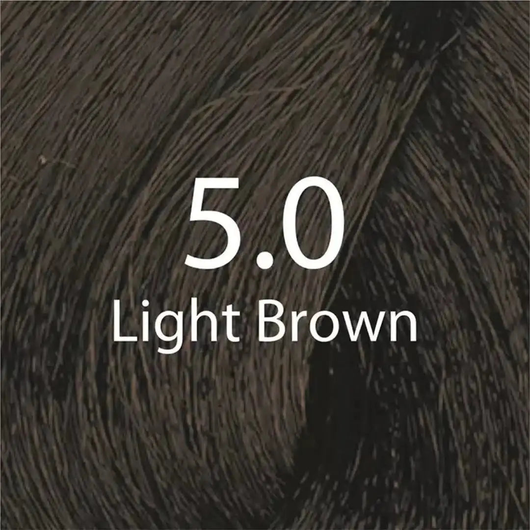 Eazicolor 5-0 Light Brown hair color packaging — soft neutral light brown dye