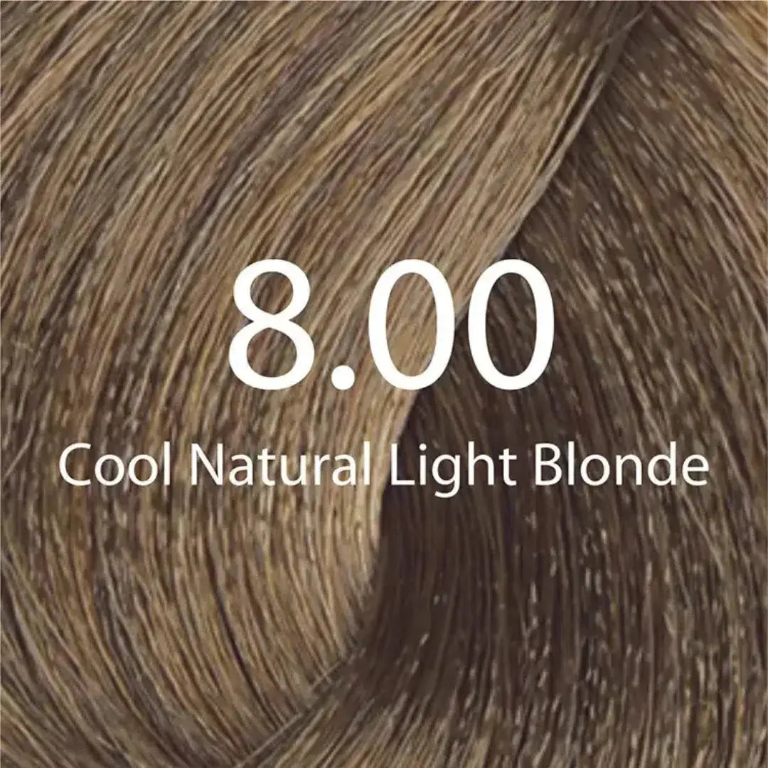 Eazicolor 8-00 permanent hair color cream cool natural series grey blending