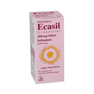 Ecasil 200mg/100ml Infusion – Linezolid IV Antibiotic for Hospital Use