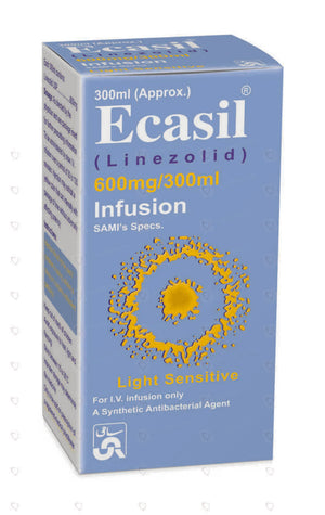 Ecasil 600mg/300ml Infusion – Linezolid IV Antibiotic for Severe Infections