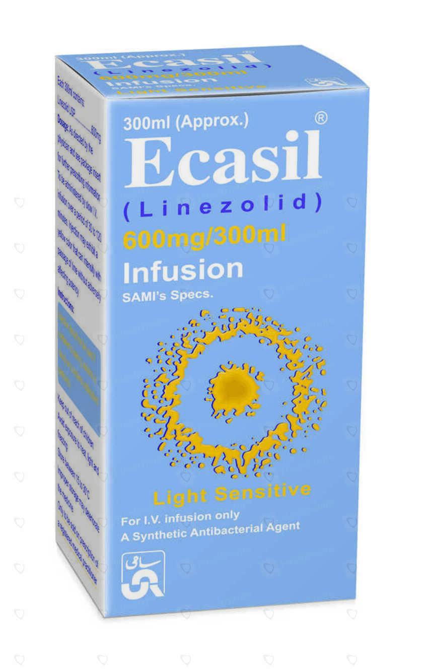 Ecasil 600mg/300ml Infusion – Linezolid IV Antibiotic for Severe Bacterial Infections