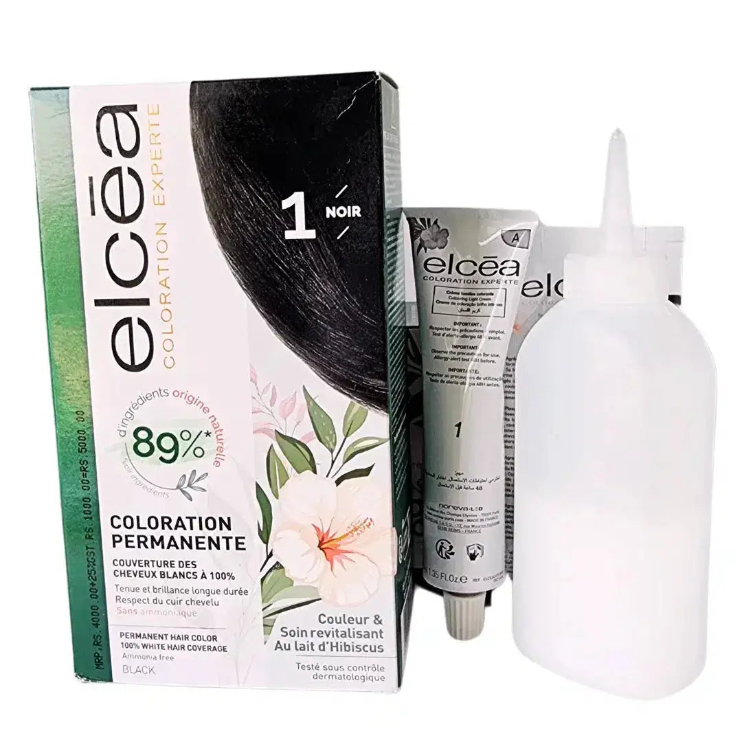Elcea Black Hair Dye - Permanent Hair Dye 1