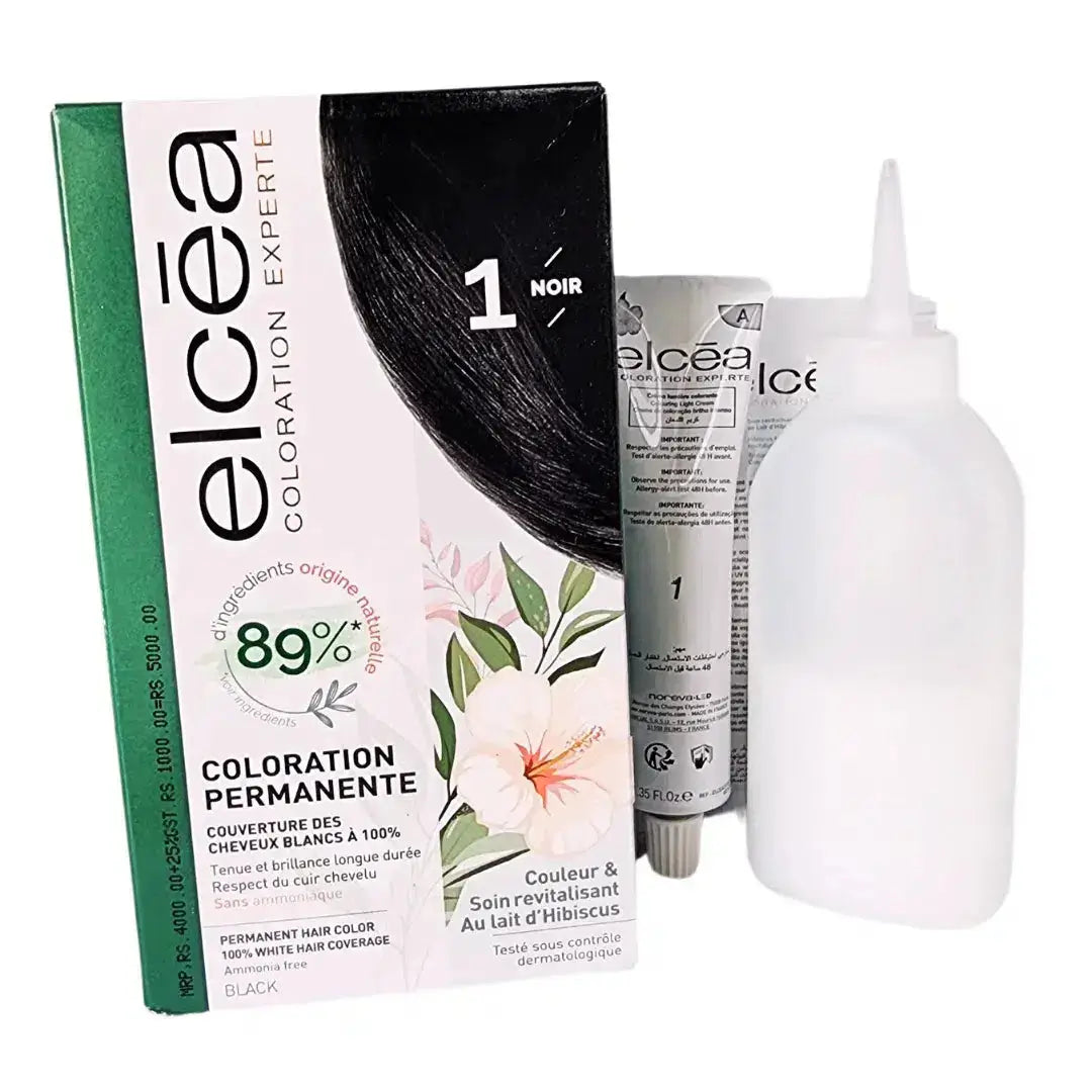Elcea Black Hair Dye - Permanent Hair Dye 1