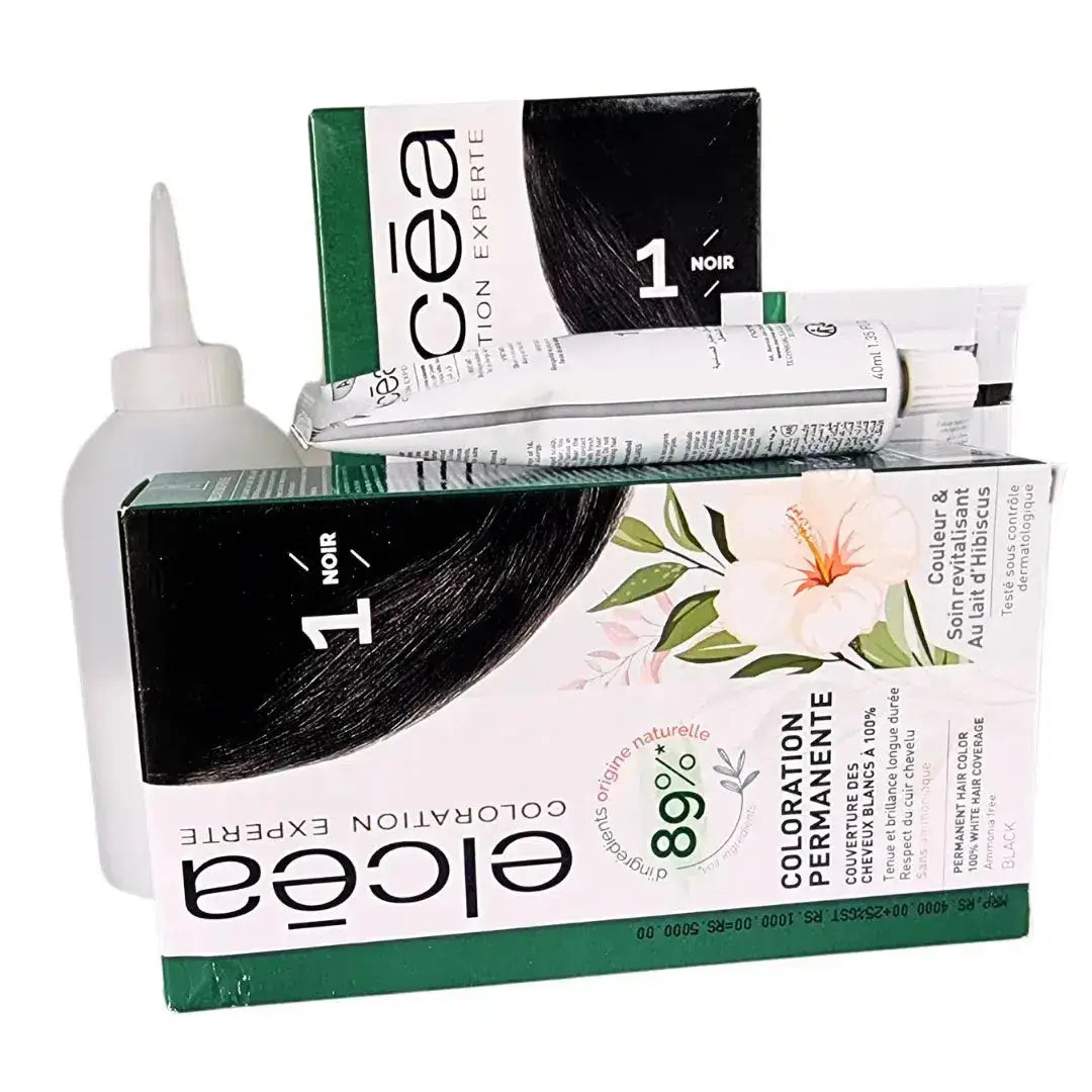 Elcea Black Hair Dye - Permanent Hair Dye 1