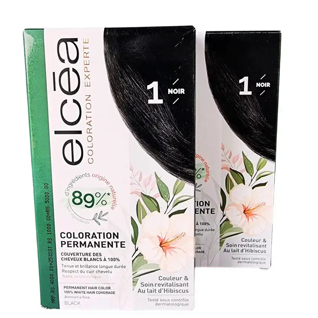 Elcea Black Hair Dye - Permanent Hair Dye 1