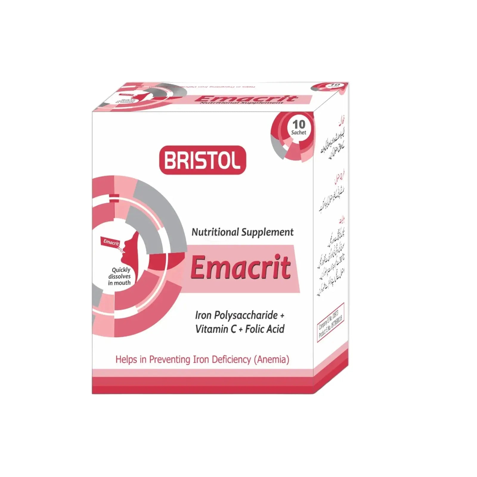 Emacrit Sachets for Anemia Treatment ��� Iron Supplement for Red Blood Cells