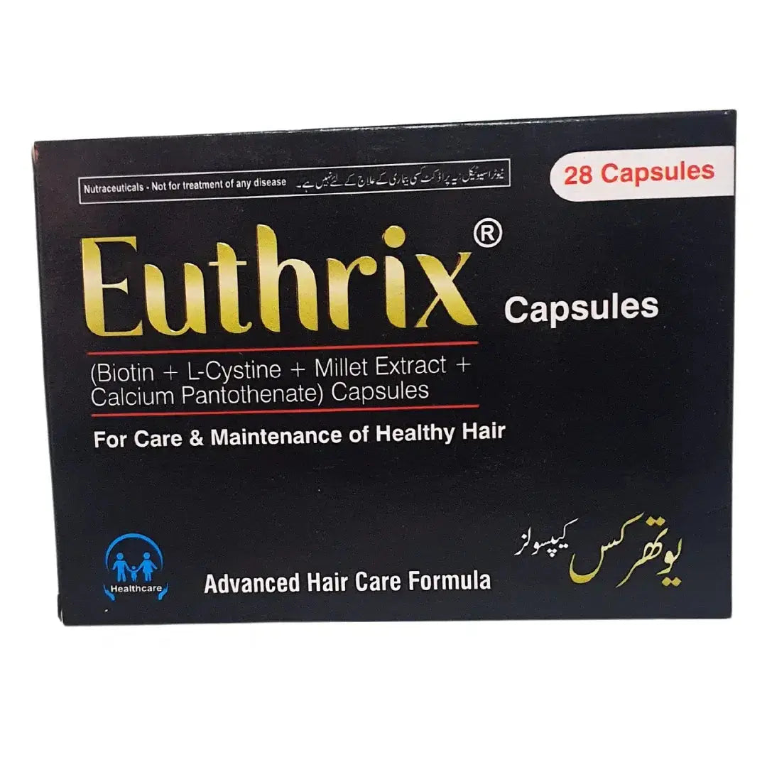Euthrix Capsules - Advanced Hair Care Formula for Stronger, Healthier Hair | derma.pk