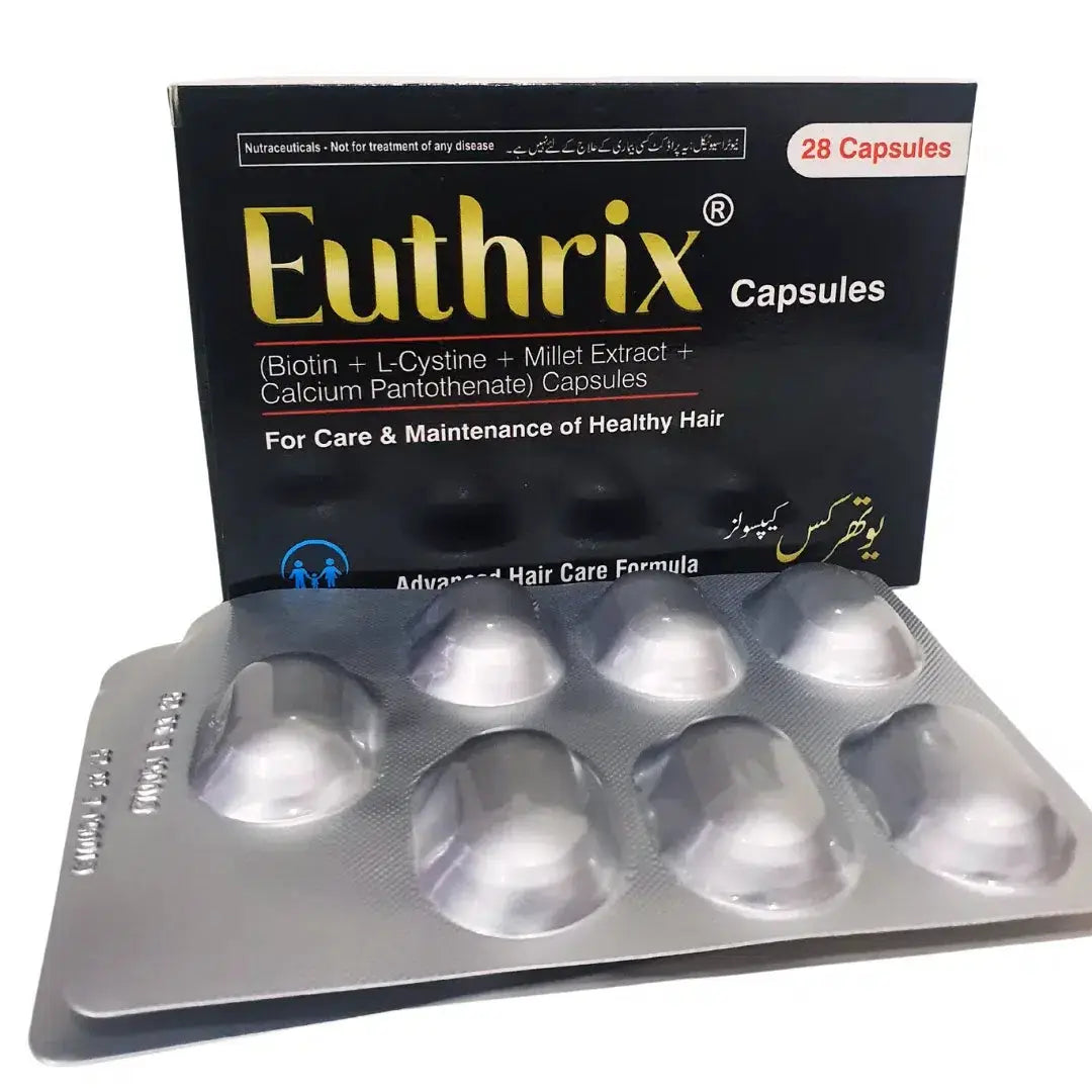 Euthrix Capsules - Advanced Hair Care Formula for Stronger, Healthier Hair | derma.pk