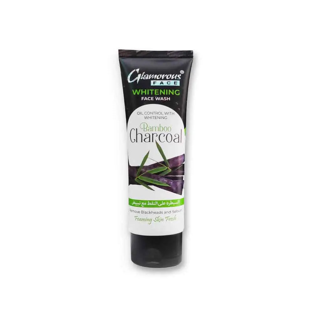Glamorous Face Oil Control Whitening Bamboo Charcoal Face Wash 100gm product photo