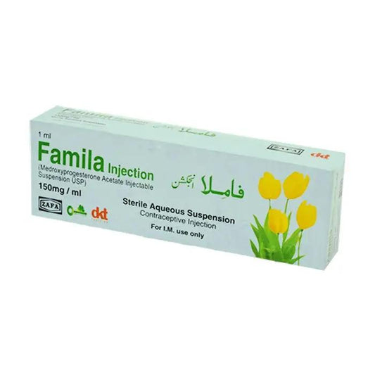 Famila 150mg Injection — Medroxyprogesterone Long-Acting Contraceptive – Available in Pakistan