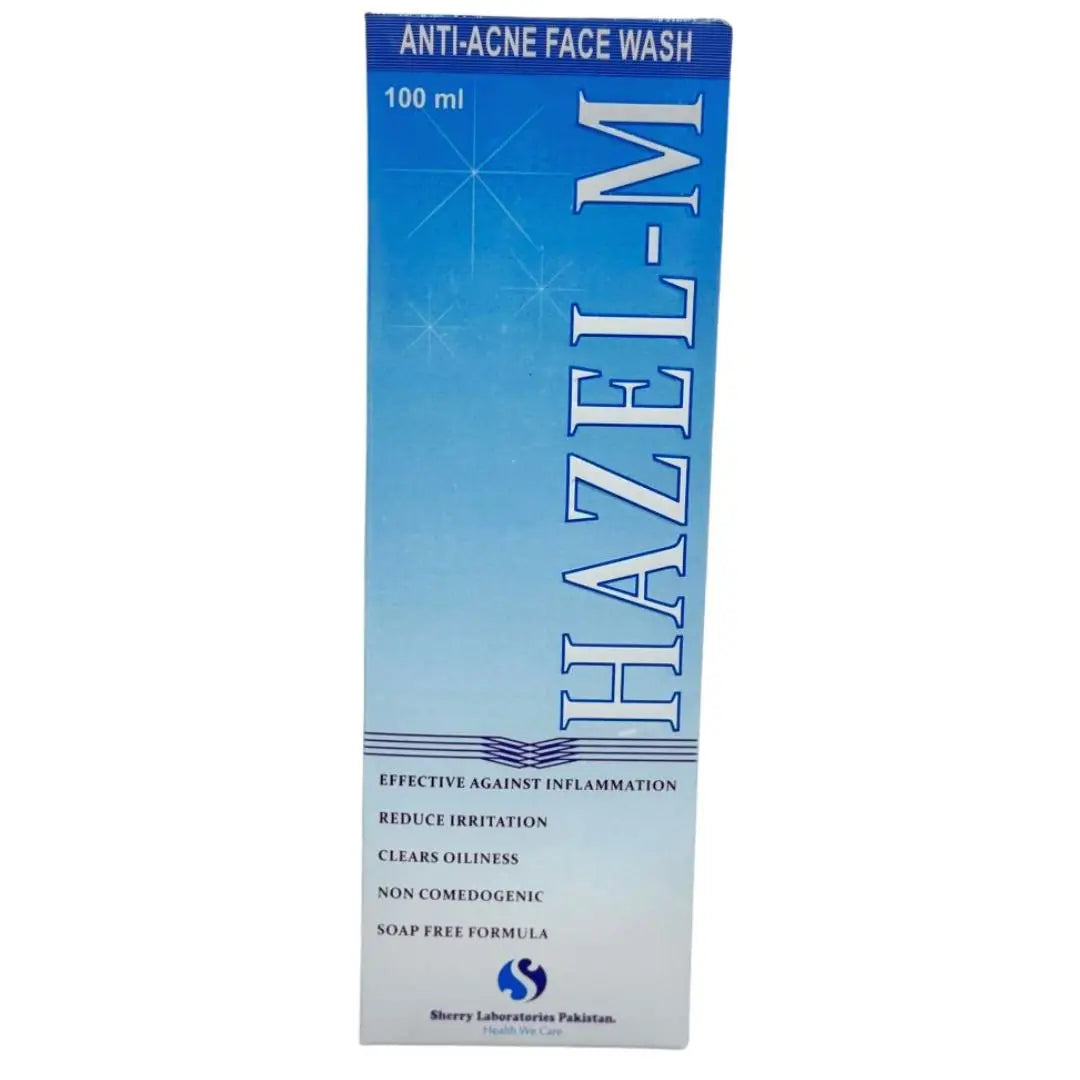 Hazel-M Anti-Acne Face Wash 100ml - Tea Tree Oil Witch Hazel Niacinamide formula