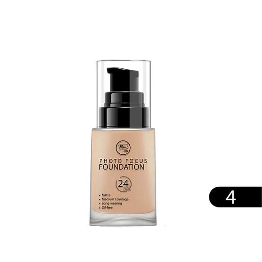 Rivaj Photo Focus Foundation 30ml Shade 4 – Medium-Deep Coverage – Available in Pakistan