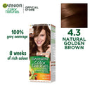 Garnier Color Naturals, 4.3 Natural Golden Brown - derma.pk photo 1